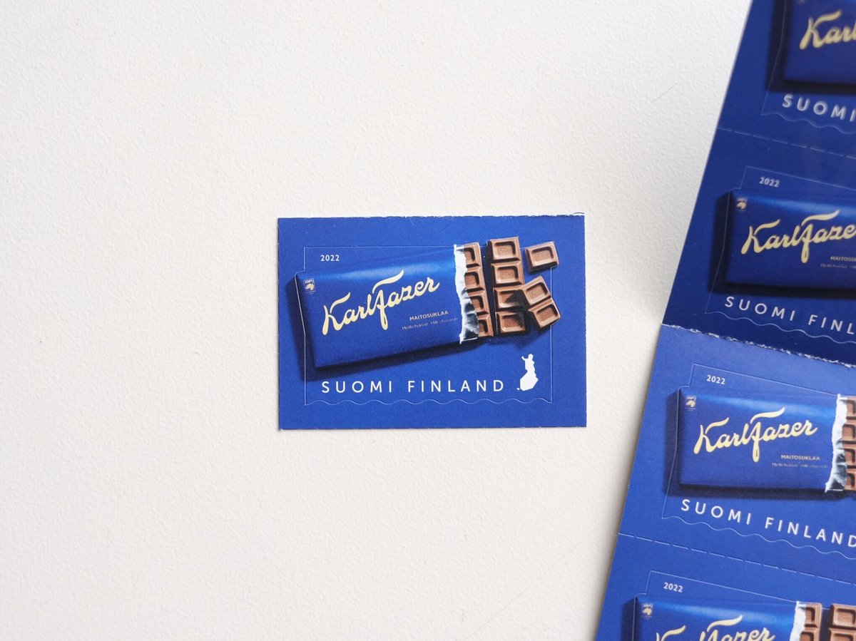 Posti フィンランド郵便局 / 切手 Fazer チョコレート100周年（2022年