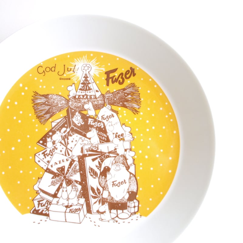 ARABIA ムーミン プレート ／ Fazer [GOD JUL] 19cm | Tähti