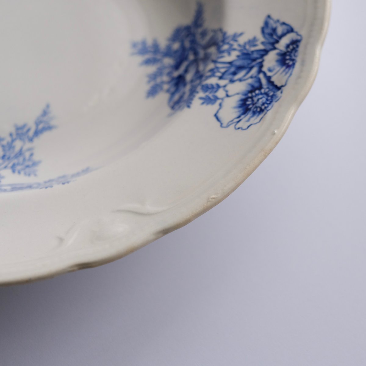 ARABIA オールドアラビア / FG model プレートボウル 青い花 23cm /0 