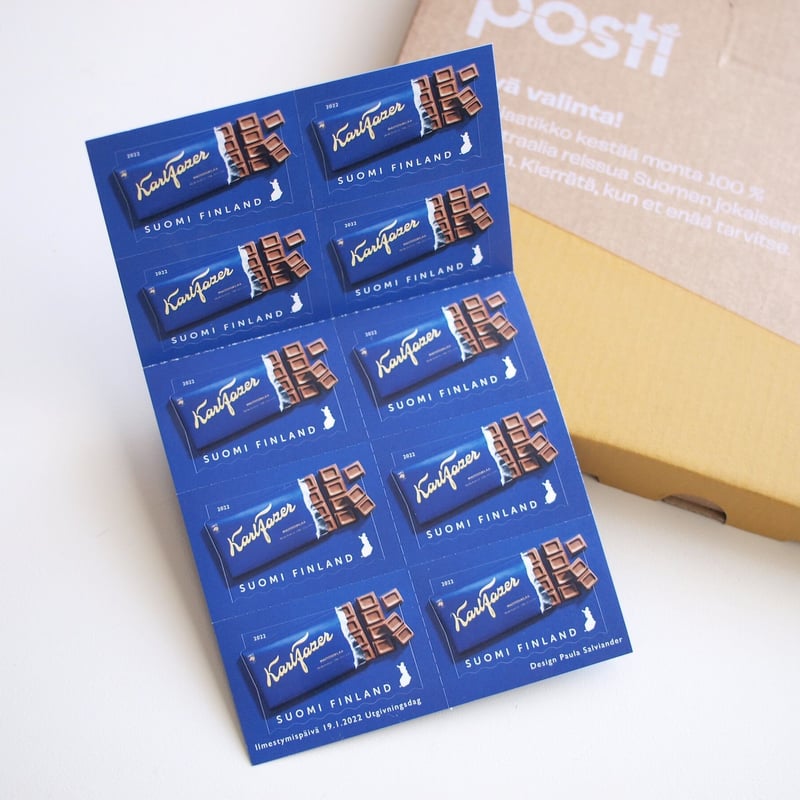 Posti フィンランド郵便局 / 切手 Fazer チョコレート100周年（2022年