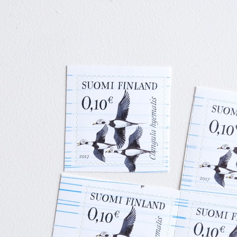 Posti フィンランド郵便局／ 切手 エリック・ブルーンの渡鳥