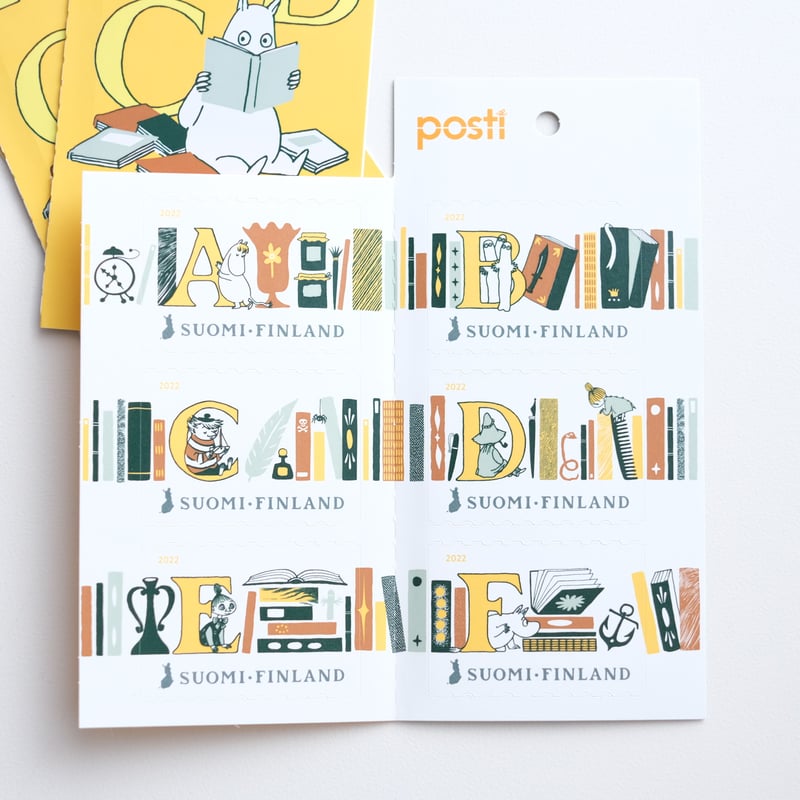 4296 外国切手 【大人気】フィンランド 2009年 ムーミン 切手帳