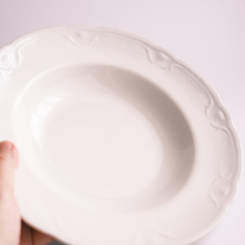 ARABIA オールドアラビア / FG model プレートボウル 白 23cm /02