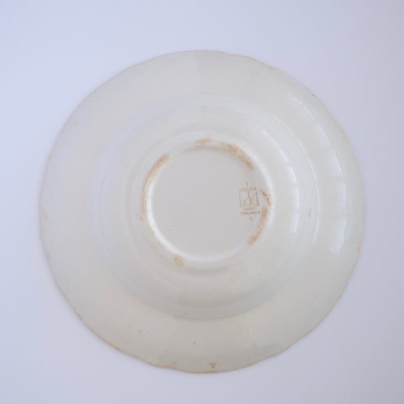 ARABIA オールドアラビア / FG model プレートボウル 青い花 23cm /0