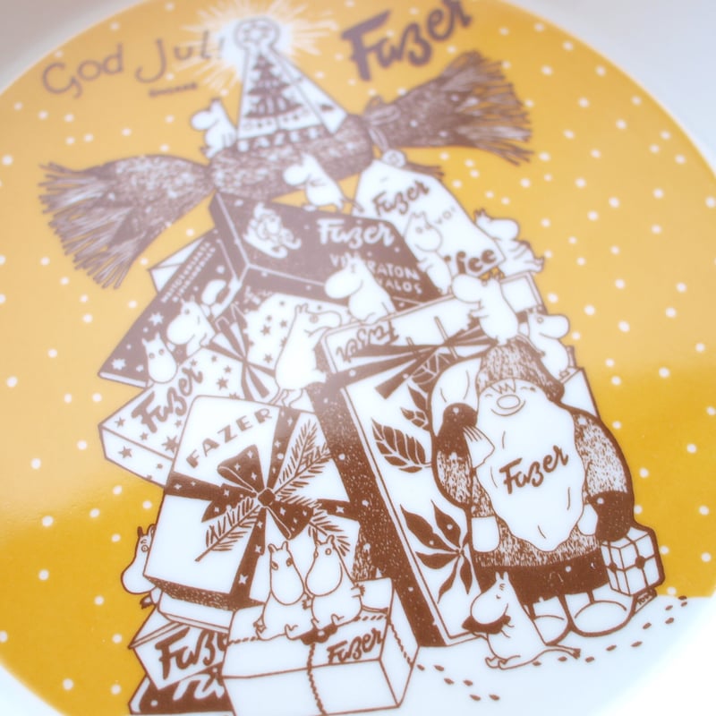 ARABIA ムーミン プレート ／ Fazer [GOD JUL] 19cm | Tähti