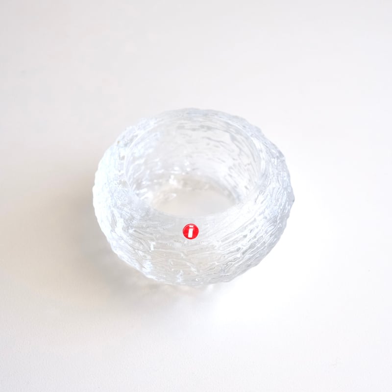 4685  鳥の巣　キャンドルホルダー　ガラス　オブジェ　イッタラ 4685 iittala 鳥の巣キャンドルホルダーガラスオブジェイッタラ