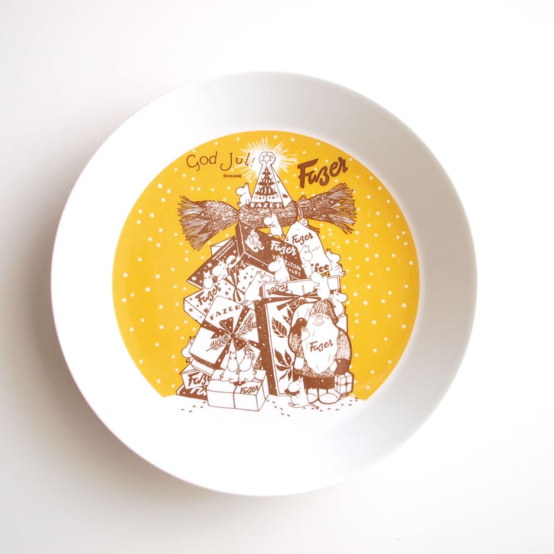 ARABIA ムーミン プレート ／ Fazer [GOD JUL] 19cm | Tähti