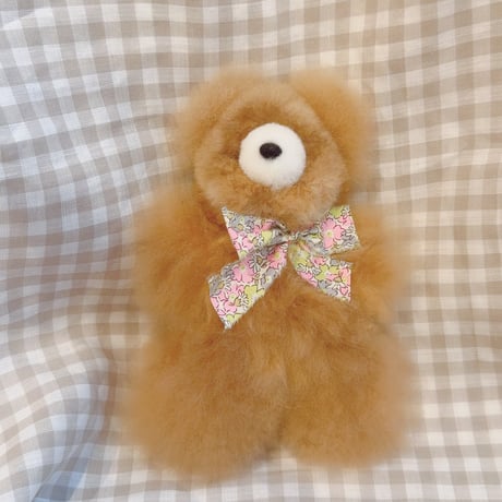 【特大】アルパカベア　ベージュ alpaka】アルパカ製 特大テディベア 翌日配送！ベビーアルパカ100