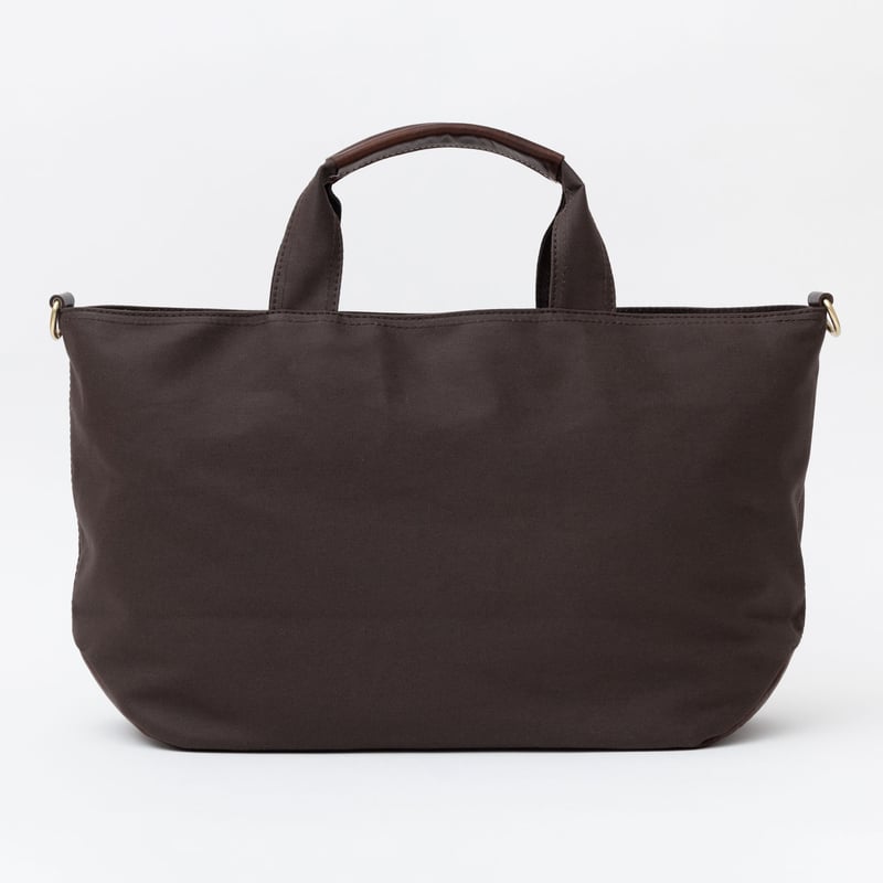 横長たっぷり帆布トートバッグ【ブラウン/オイルブラウン】 | 袋物工房