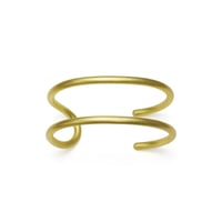 2 line brass bangle