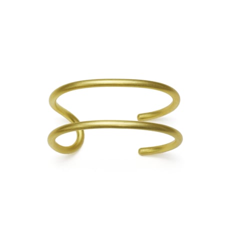 2 line brass bangle
