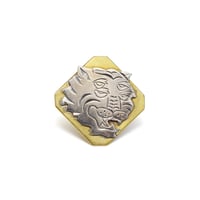 4EYES-FUKU-TORA pins (silver head)