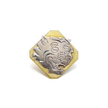4EYES-FUKU-TORA pins (silver head)