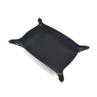 leather tray (M)black