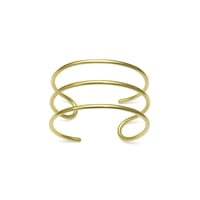 3 line brass bangle