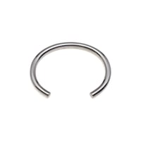 round shape silver bangle