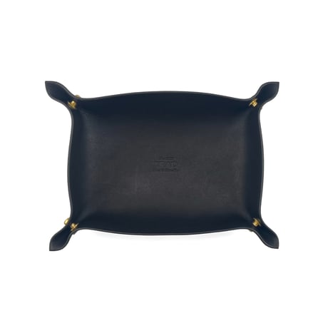 leather tray (M)black
