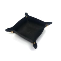 leather tray (S)black