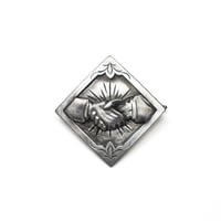shake hands brooch