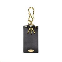 leather keyholder + brass keyhook