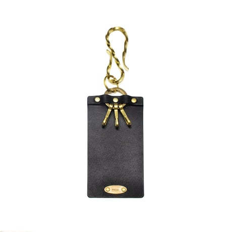 leather keyholder + brass keyhook