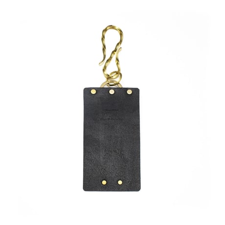 leather keyholder + brass keyhook