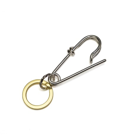 safety pin key holder (silver)
