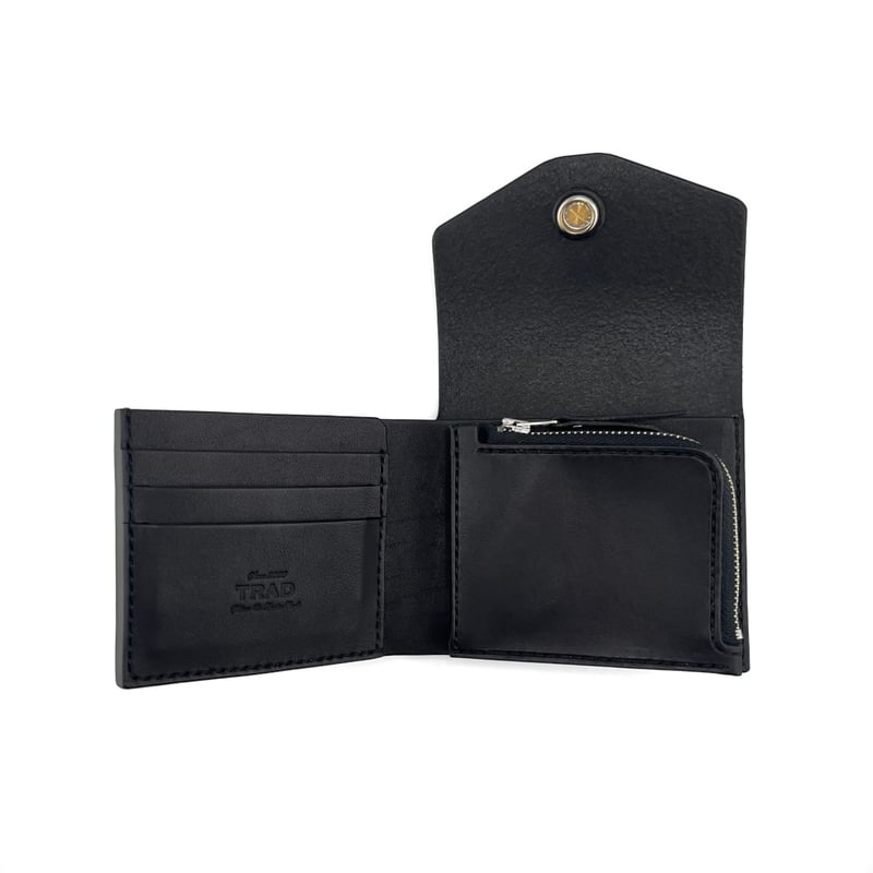 leather short wallet | TRAD