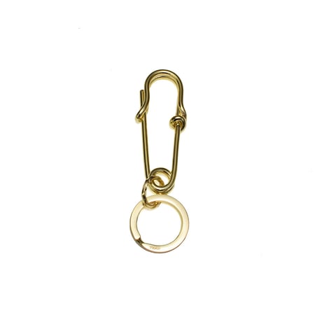 safety pin key holder (brass)