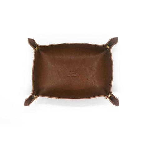 leather tray (M)brown