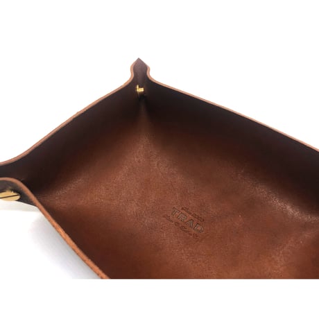 leather tray (M)brown