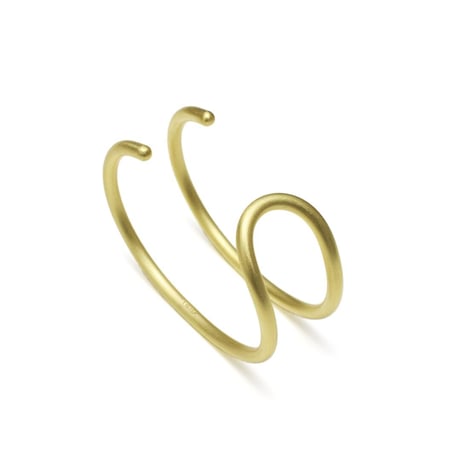 2 line brass bangle
