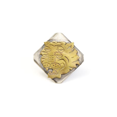 4EYES-FUKU-TORA pins (brass head)