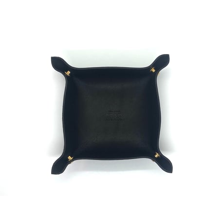 leather tray (S)black
