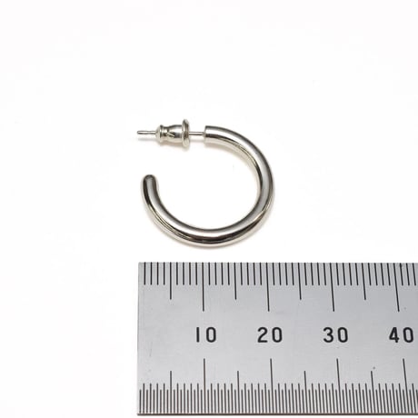 round shape silver pierce (M)