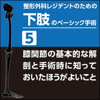 整形外科レジデントのための下肢のベーシック手術5　膝関節の基本的な解剖と手術時に知っておいたほうがよいこと（PDF版）