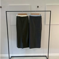 front  slit  double  west   slacks   skirt