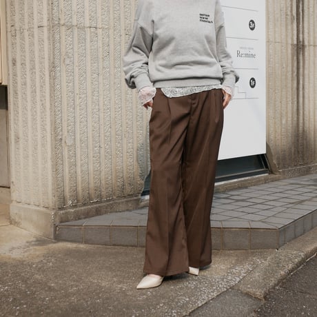twill  tuck  pants