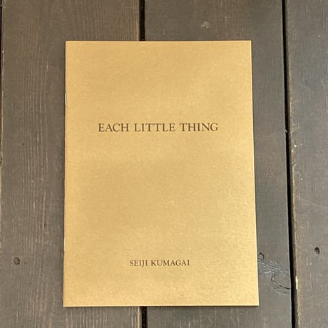 EACH LITTLE THING｜熊谷聖司（Seiji Kumagai）