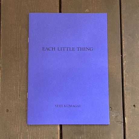 EACH LITTLE THING｜熊谷聖司（Seiji Kumagai）
