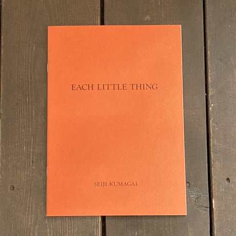EACH LITTLE THING｜熊谷聖司（Seiji Kumagai）