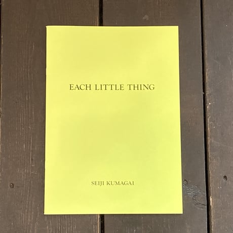 EACH LITTLE THING｜熊谷聖司（Seiji Kumagai）
