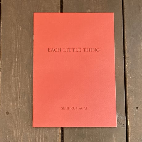 EACH LITTLE THING｜熊谷聖司（Seiji Kumagai）