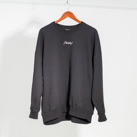 NiNiMu Logo Big Silhouette Sweat / Black