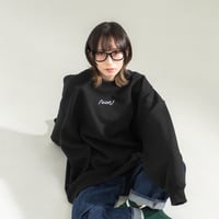 NiNiMu Logo Big Silhouette Sweat / Black