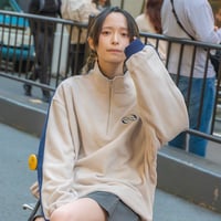 #05 Logo Half Zip / Milktea