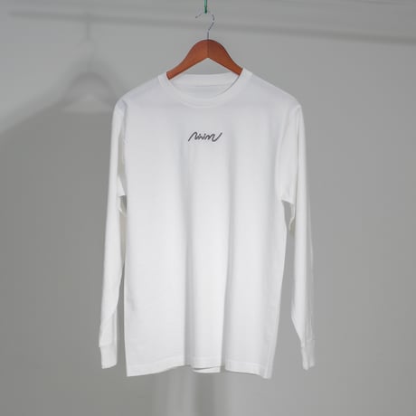 NiNiMu Logo L/S Tee / White