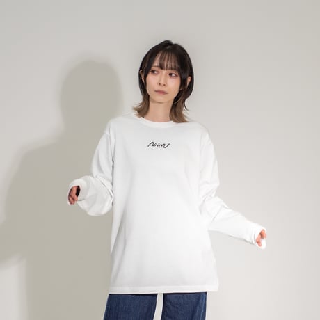 NiNiMu Logo L/S Tee / White