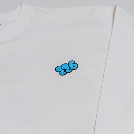 Cat in L/S Tee / White