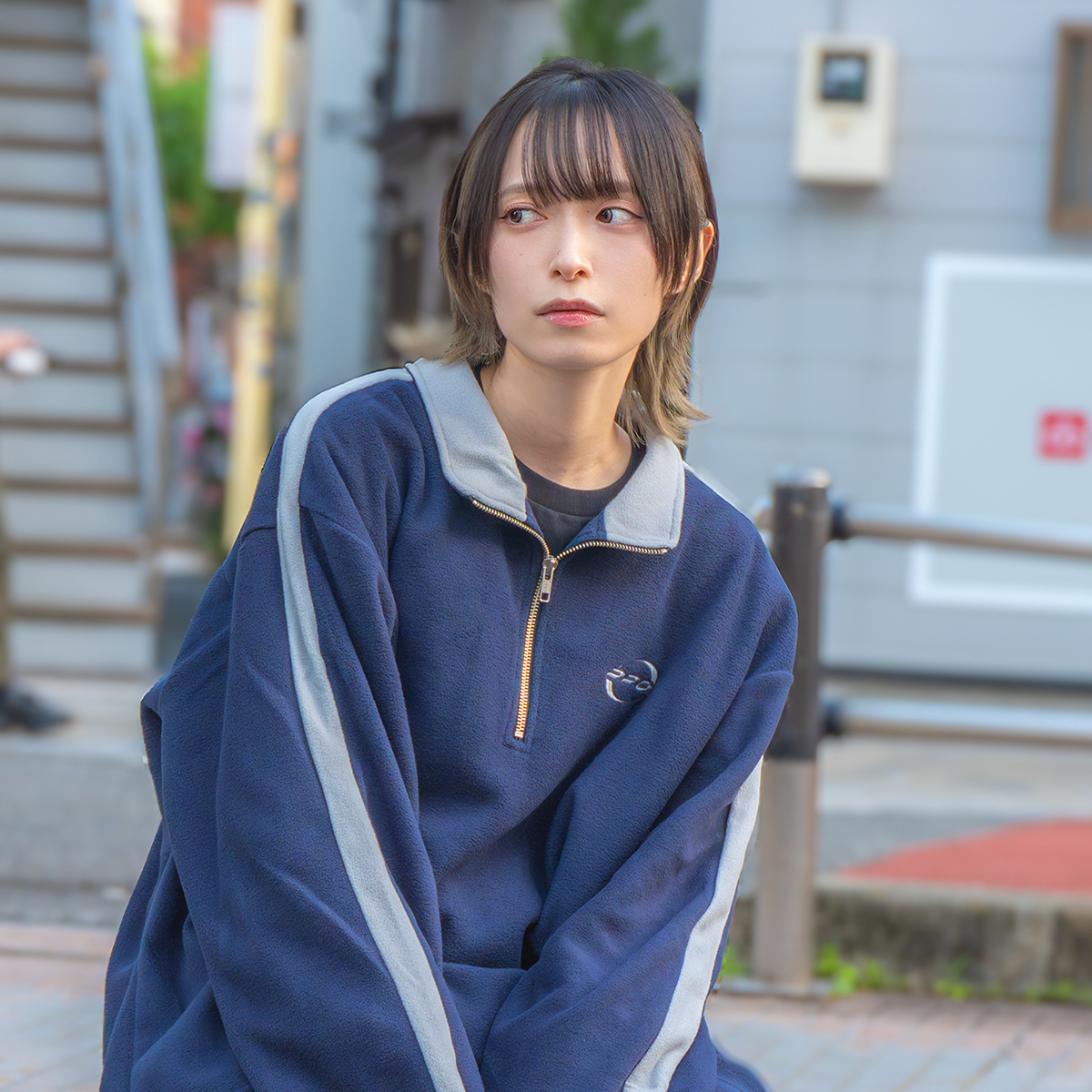 05 Logo Half Zip / Navy | 226 shop